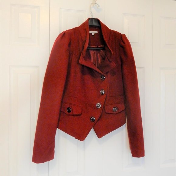 Charlotte Russe deep red spring jacket in size M - Picture 1 of 8